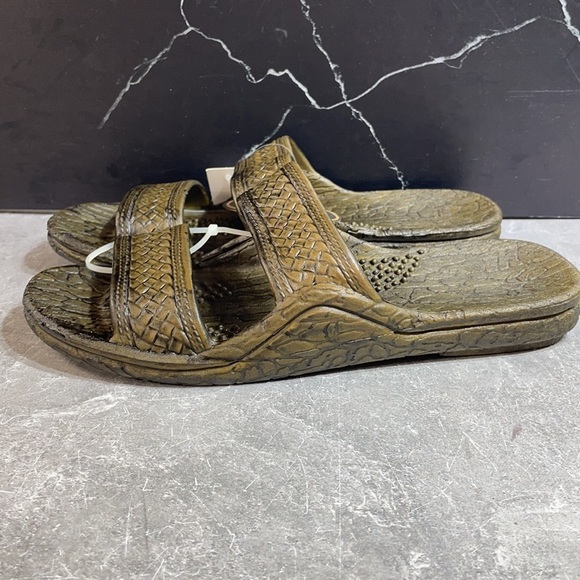 Pali Hawaii Unisex Slides Brown Size 8m - Picture 3 of 8